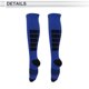 thumbnail image 5 of Calcetines de ciclismo Unique Bargains, transpirables, moldeadores, absorbentes de sudor, calcetines para bicicleta al aire libre, azul y negro, tamaño L, neutros y universales, 1 par, 5 of 7