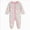 O136-Light Pink, variant on 3-6 Months Newborn Baby Boys Girls Jumpsuit Footed Long Sleeve Button Bodysuit Outfits Warm Snowsuit Jumpsuit Unisex Fall Winter