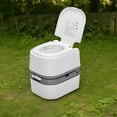 Dextrus 6.34 Gallon Portable Toilet, Indoor Outdoor Camping Porta Potty