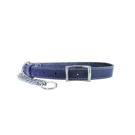 UPC: 0691054808973 | Euro-Dog Affordable European Luxury Soft Leather Martingale Dog Collar Made in USA Navy – Large