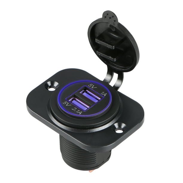 Car Charger, EEEkit 12V 3.1A Universal Waterproof Dual USB Charging