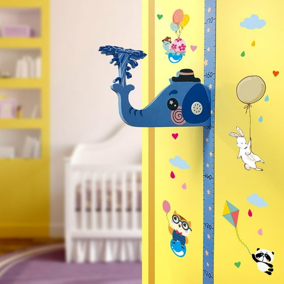 JilgTeok Convenient and Portable Removable Children Height Chart Measure Wall Sticker Decal for Kids Baby Room