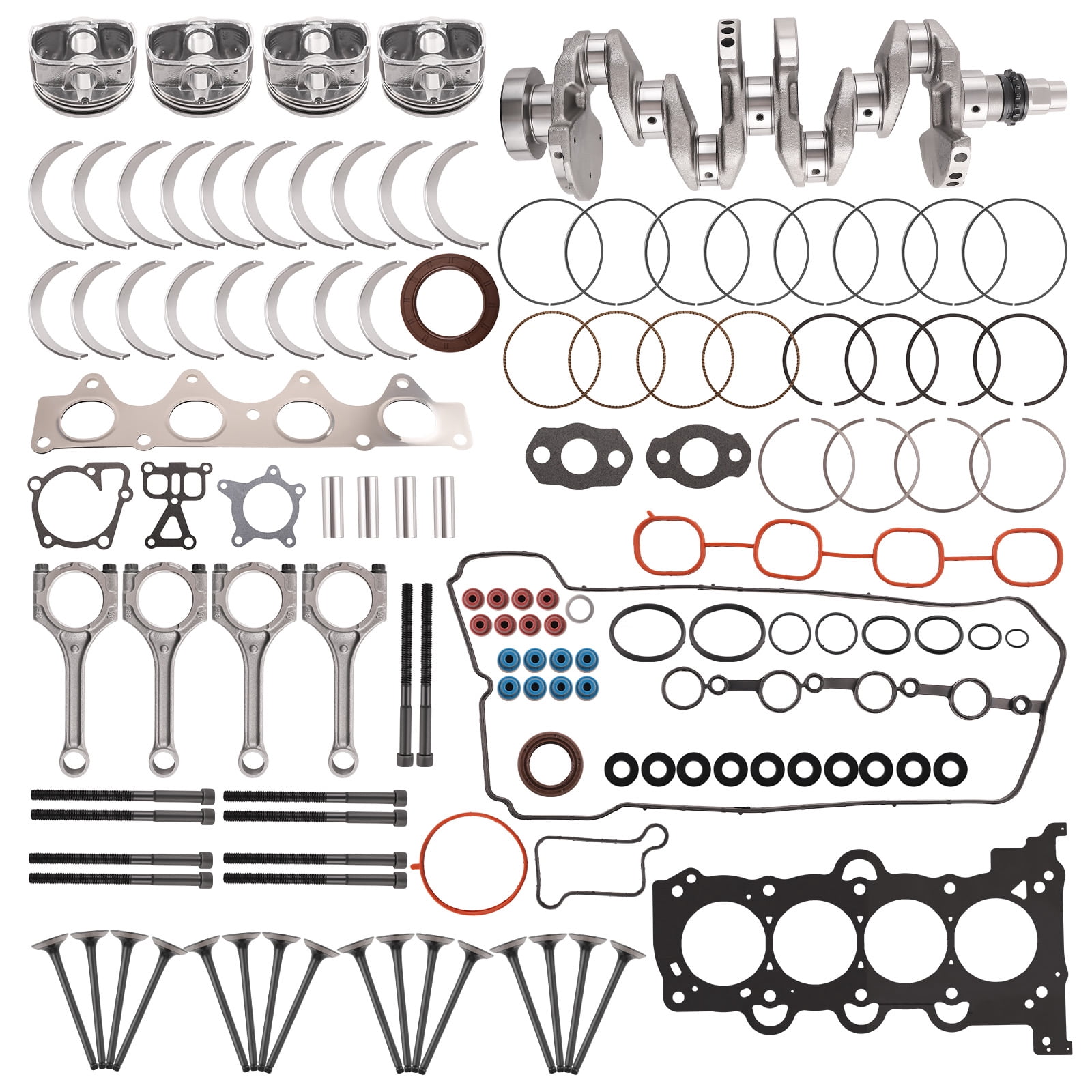 maXpeedingrods G4FD Engine Rebuild Overhaul Kit and Crankshaft Connecting Rod for Hyundai Kia Accent Rio Soul 1.6L 2012-2017 Replace 23110-2B610