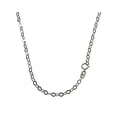 thumbnail image 2 of Simulated Turquoise Stone Pendant Flat Link Chain Necklace Sterling Silver Bail 30 Inch, 2 of 4