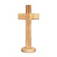 thumbnail image 4 of Estatua de crucifijo de escritorio con cruz de madera de pie, figura de cruz de mesa para sala de estar, escritorio, decoración del hogar, 4 of 6