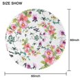 thumbnail image 2 of Round Tablecloth Spring Summer 60x60 Inch flower Table Cover for Party Picnic Dinner Round, 2 of 5