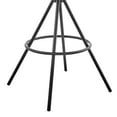 thumbnail image 4 of 26 Inch Foam Cushioned Counter Height Bar Stool, Black and Charcoal, 4 of 5