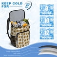 thumbnail image 6 of Travel Cooler Bag - White Sunflower Camping Beer Cooler Backpack with Bottle Opener- Waterproof Insulated Picnic Backpacks - Cooler Bag for Beach, 6 of 6