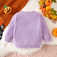 thumbnail image 5 of 6-12 Months Toddler Girls "Spooky" Ghost Pumpkin Embroidered Knit Sweater,Halloween Pullover, 5 of 9