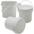 thumbnail image 7 of MRLESS White Plastic Bucket Toy Organizers 3pcs 1L 1 Gallon with Lid, 7 of 7