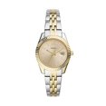 thumbnail image 1 of Fossil Montre pour Femmes Scarlette Mini à Quartz en Acier Inoxydable à Trois Aiguilles avec Date, Couleur : Or/argent (Modèle : ES4949), 1 of 6