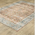 thumbnail image 5 of Avalon Home Celeste Washable Bordered Oriental Rust/ Blue Indoor Area Rug, 5 of 13