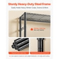 thumbnail image 4 of KFFKFF Clothing Garment Rack, Heavy Duty Closet Wardrobe, 7 Adjustable Tiers Clothes Racks with Steel Frame, 850 lbs Load Capacity Clothes Rack, 4 of 8