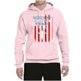 thumbnail image 2 of Wild Bobby, American by Birth Christian by The Grace of GOD Inspirational/Christian Unisex Graphic Hoodie Sweatshirt, Light Pink, Large, 2 of 6