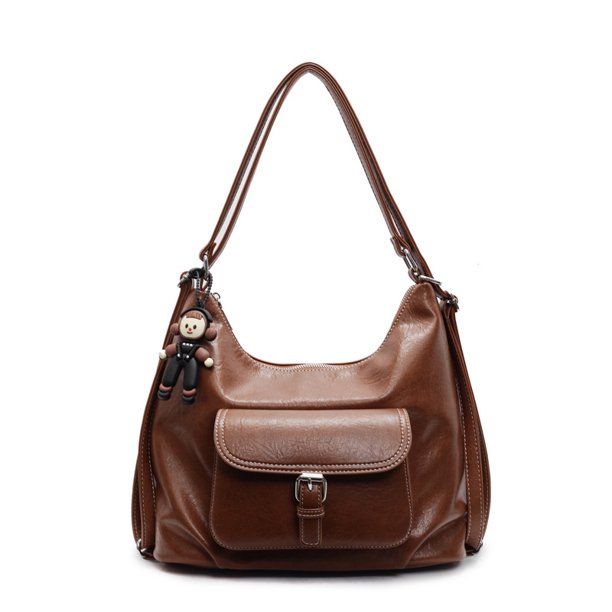 Bolso de mujer de gran capacidad de cuero suave retro de alta calidad 2025 nuevo bolso de hombro para uso diario bolso de mano de moda