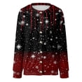 thumbnail image 6 of adviicd Christmas Cardigan Sweater for Women Open Front Holiday Graphic Funny Cute Long Sleeve Xmas Outfit 2025 Fashion (Wine, M), 6 of 6