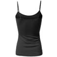 thumbnail image 2 of FashionOutfit Women's Basic Solid Camisole Tank Tops with Adjustable Straps, 2 of 3