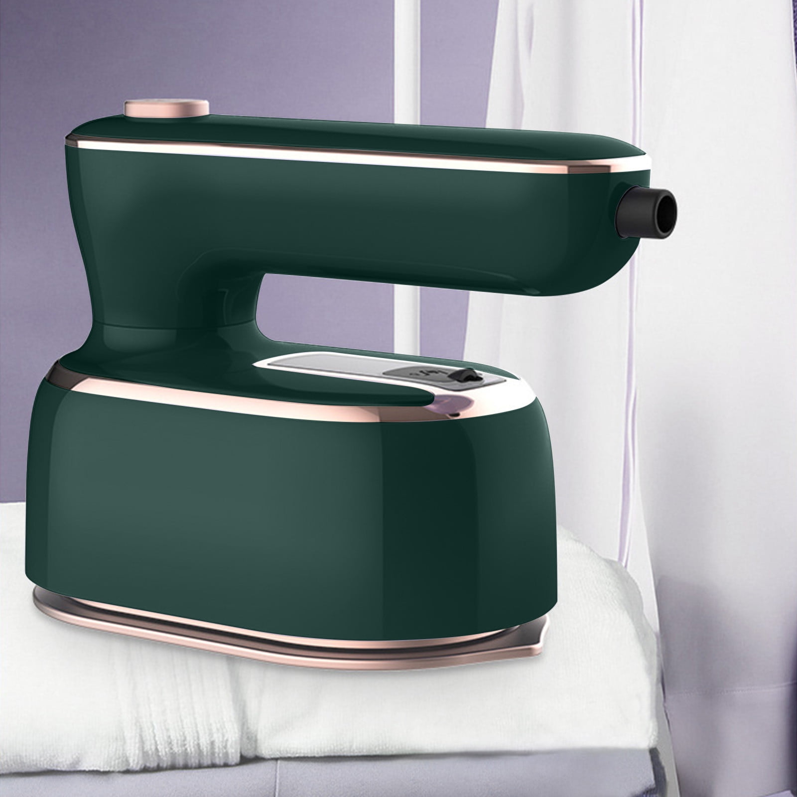 Upgrade Portable Mini Ironing Machine, 180° Rotatable Handheld Steam Iron, 2-in-1 Dry & Wet Ironing, 100ml Water Tank, Titanium Soleplate, Fast Heating, Suitable for Home Travel, Various Fabrics
