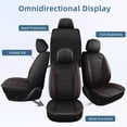 thumbnail image 6 of LAONNVIR Car Seat Covers Fit for Honda Civic 2020-2025: 5 Seats Full Set Breathable Leather Automotive Seat Protectors,Red Full Set(2 Row 5 Seats), 6 of 10