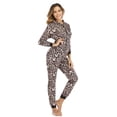 thumbnail image 2 of Autumn Women Pajama For Adults Leopard Onesie Ladies Sleepwear One-piece Jumpsuit Pajamas Nightwear, 2 of 5
