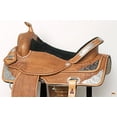 thumbnail image 5 of 17 In Hilason Western Horse Treeless Saddle American Leather Trail Barrel Hilason, 5 of 8