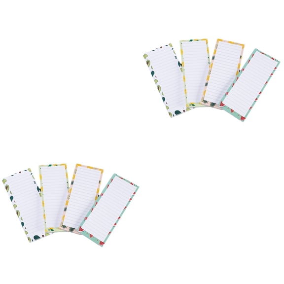 2 Count Magnetic Message Board Refrigerator Fridge Note Pads Shopping Office