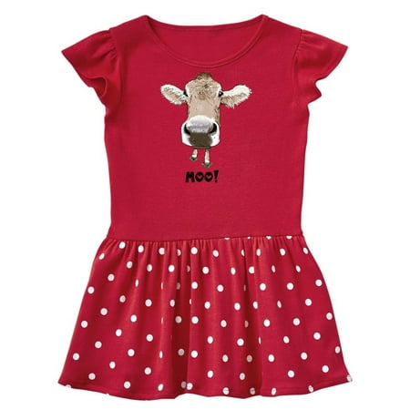 

Inktastic Moo!Cow! Gift Baby Girl Dress