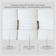 thumbnail image 4 of Home Weavers  Elegance Essentials 550GSM Cotton Zero Twist Super Absorbent Bath Towel Set of 2 27"x54" - Ivory, 4 of 5