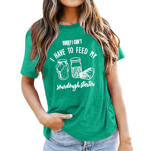 Crewneck T Shirts For Women Graphic Letter Print Fashion Short Sleeve Tee And Styling With Modern Floral Casual Tops Summer Blouses