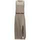 thumbnail image 4 of Elegante vestido de apertura de tenedor sólido de cuello redondo sin mangas casual de verano sexy para mujer OAVQHLG3B Store  lin121212, 4 of 5