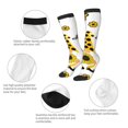 thumbnail image 5 of Fotbe Sunflower Gnome print Women's Men's Novelty Crew Socks Cotton Socks Knee High Socks for Walking,Running,Nurses,Pregnancy, 5 of 8