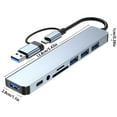 Type C Hub Sev En Port Eight In One Laptop Tablet USB Expansion Hub
