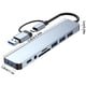 thumbnail image 4 of Hub USB-C 8 en 1 - 7 puertos, velocidad de 5 Gbps, carcasa de aluminio - Expansión Plug-and-Play para portátiles/tablets., 4 of 7