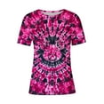 thumbnail image 4 of Plus Size Cute Summer Tops for Womens Fashion Tie-Dye Tshirts Animals Graphic Short Sleeve Crewneck Tee Shirts Dressy Casual Tunic T-Shirt Going Out Basic Blouses(S-5XL), 4 of 4