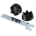 thumbnail image 4 of Graflsoa 2-Piece Blender Gear Set with Removal Tool - Durable Rubber & Iron Replacement Parts for High-Performance Juicers and Blenders, Model 9704230, Black & Silver, 4 of 6
