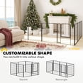 thumbnail image 4 of 39 Inch Exercise Pen, Heavy Duty Dog Playpen, 8 Panel Metal Pet Fence for Medium and Large Dogs, Black, 4 of 6
