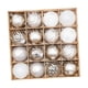 thumbnail image 3 of 16x Bolas Navideñas Adornos Navideños Colgantes Bolas Colgantes Blanco plateado, 3 of 9