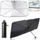 thumbnail image 1 of Car Sunshade Windshield Sun Shade, Titanium Silver Cloth Foldable Windshield Sun Shade Umbrella, 1 of 5