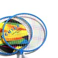 thumbnail image 2 of UPGRATOR 1Set Blue Badminton Racket and Balls Lightweight Outdoor School Sports Set, 2 of 8