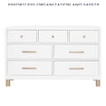 thumbnail image 6 of evolur Art Deco Double Dresser in White/Gold, 6 of 11