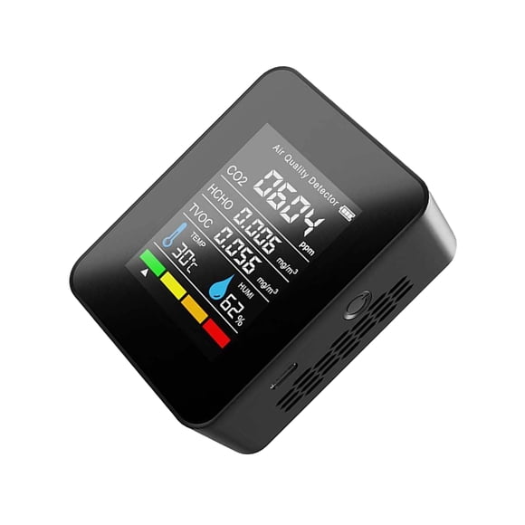 Riwesomey Probador de Sensor de humedad con rendimiento de trabajo estable, detección en tiempo Real para plantas, medidor Digital Medidores de medidas dimensionales negro