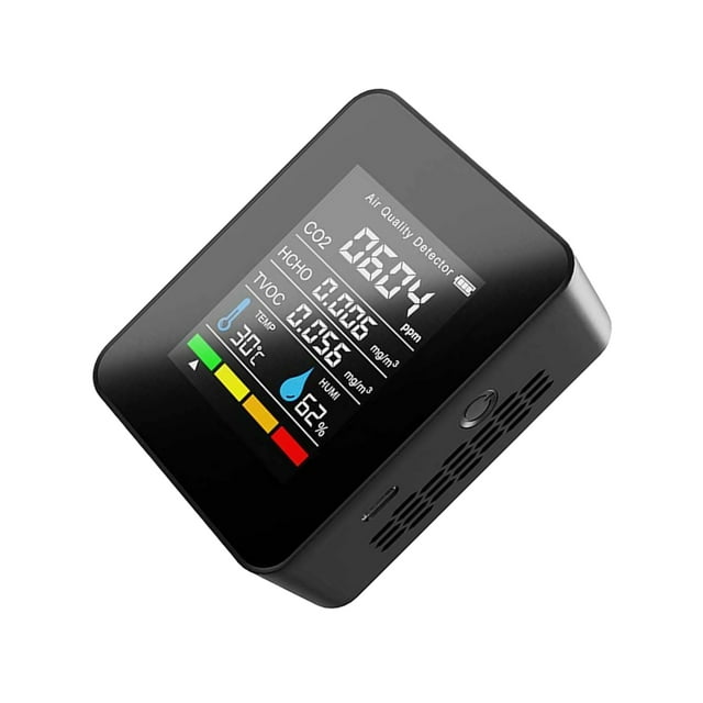 Riwesomey Probador de Sensor de humedad con rendimiento de trabajo estable, detección en tiempo Real para plantas, medidor Digital Medidores de medidas dimensionales negro