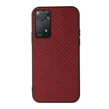 For Xiaomi Redmi Note 11 Pro Global Accurate Hole Carbon Fiber Texture Shockproof Case