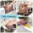 thumbnail image 2 of Qxltty Volcanic Island Kitchen Towels Set of 6 Ultra Soft Absorbent Quick Drying Dish Cloths 11 x 11in, 2 of 9