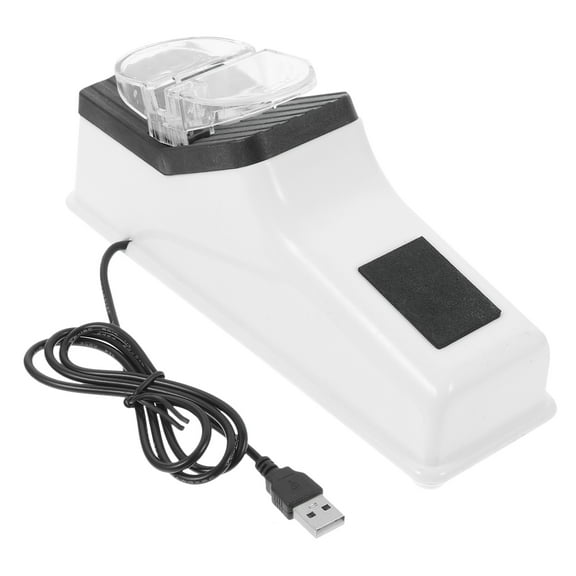 YOSADIER Scissor Sharpening Electric Cutter Sharpener White 1Set 8.5x3.5x2.6in