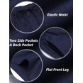 thumbnail image 5 of COOFANDY Mens Beach Shorts Casual Summer Shorts Lightweight Drawstring Button Flat Front Shorts, 5 of 6