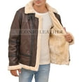 thumbnail image 3 of Men's B3 Bomber GENUINE Leather Jacket..... BRAND NEW, 3 of 7