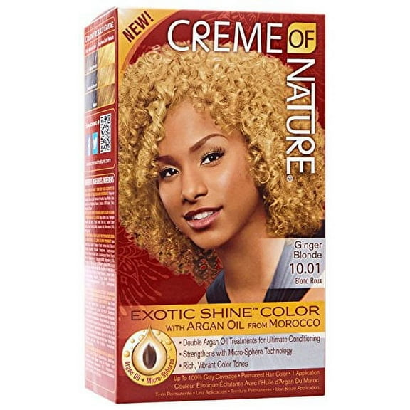Creme of Nature Exotic Shine Color With Argan Oil, Ginger Blonde 10.01, 1 ea (Pack of 3)