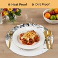 thumbnail image 4 of Black Branches Round 13 Inch Placemats Set of 4, Botanical Dead Tree Birds HeatResistant Non Slip Place Mats for Dining Table, Wipeable Braided Kitchen Table Mats for Housewarming, 4 of 9