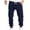 Navy, variant on safuny Men's Drawstring Loose Joggers Sweatpants Pockets Trousers Running Big&Tall Athletic Pants Casual Cargo Pants Sports Workout Pants Winter Thicken Black L